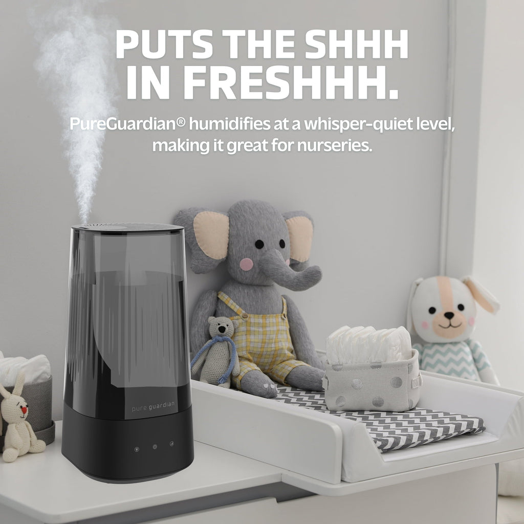 Pure Guardian 420 Sq. Ft, 1 Gallon Ultrasonic Cool Mist Humidifier with Aroma Tray, H980C