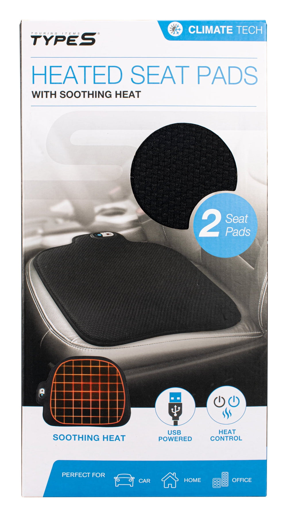 Type S Heated Seat Pad Universal Fit for All Vehicles, CU58216-4