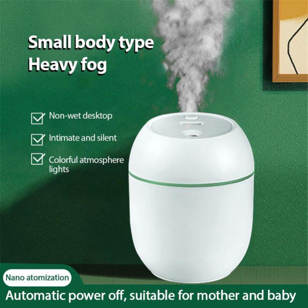 Portable Humidifier, Ultrasonic Warm and Cool Mist Humidifier with Colors Night Light, Small Personal Humidifier for Bedroom Home Desk Office Car Travel, Auto Shut-Off, Super Quiet