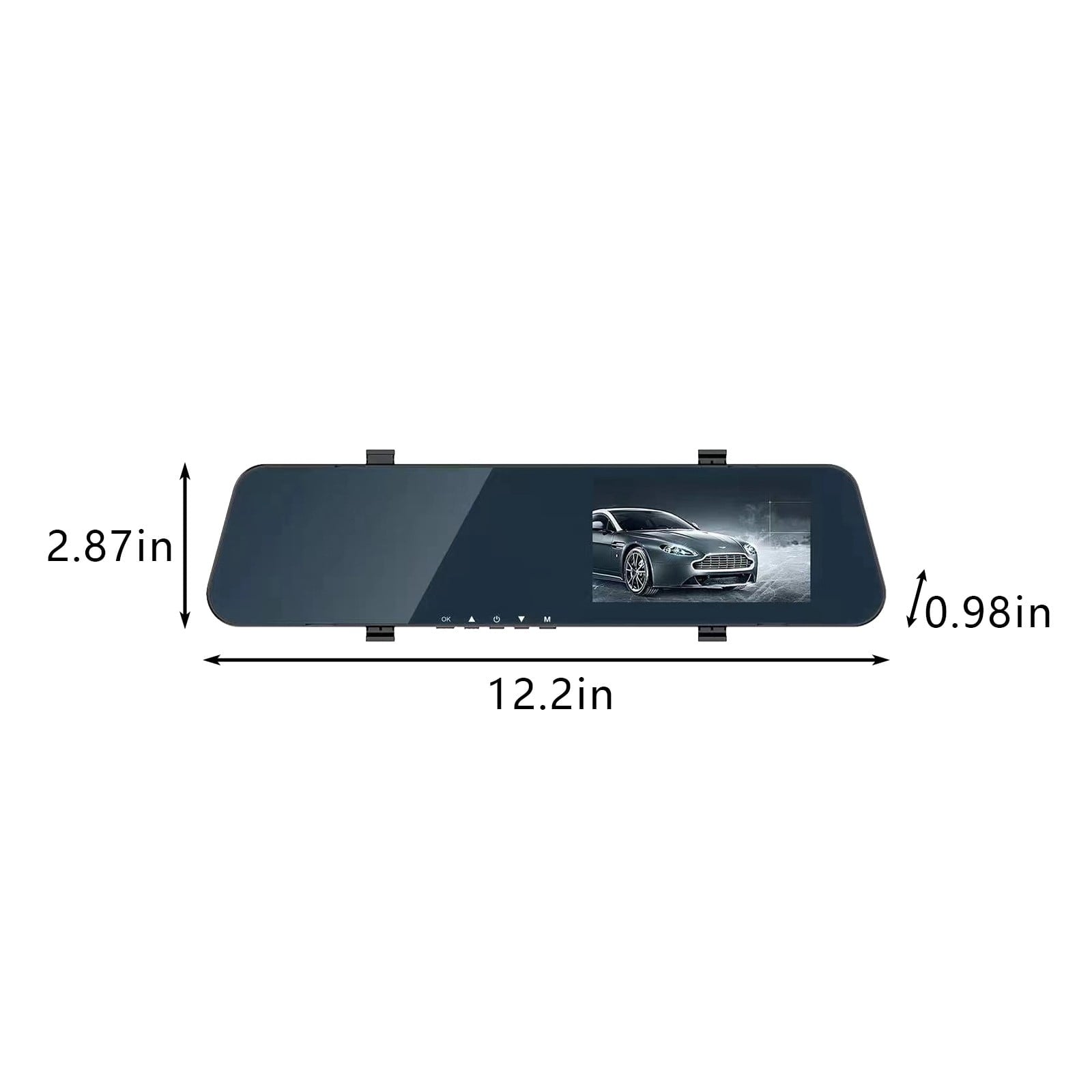GiliGiliso Mirror Dash Cam Backup Camera12 Inch, HD1080p Smart Camera Rearview Mirror For Cars & Trucks, Front And Rear View Dual Cameras, Night Vision, Parking Assistance Back to School
