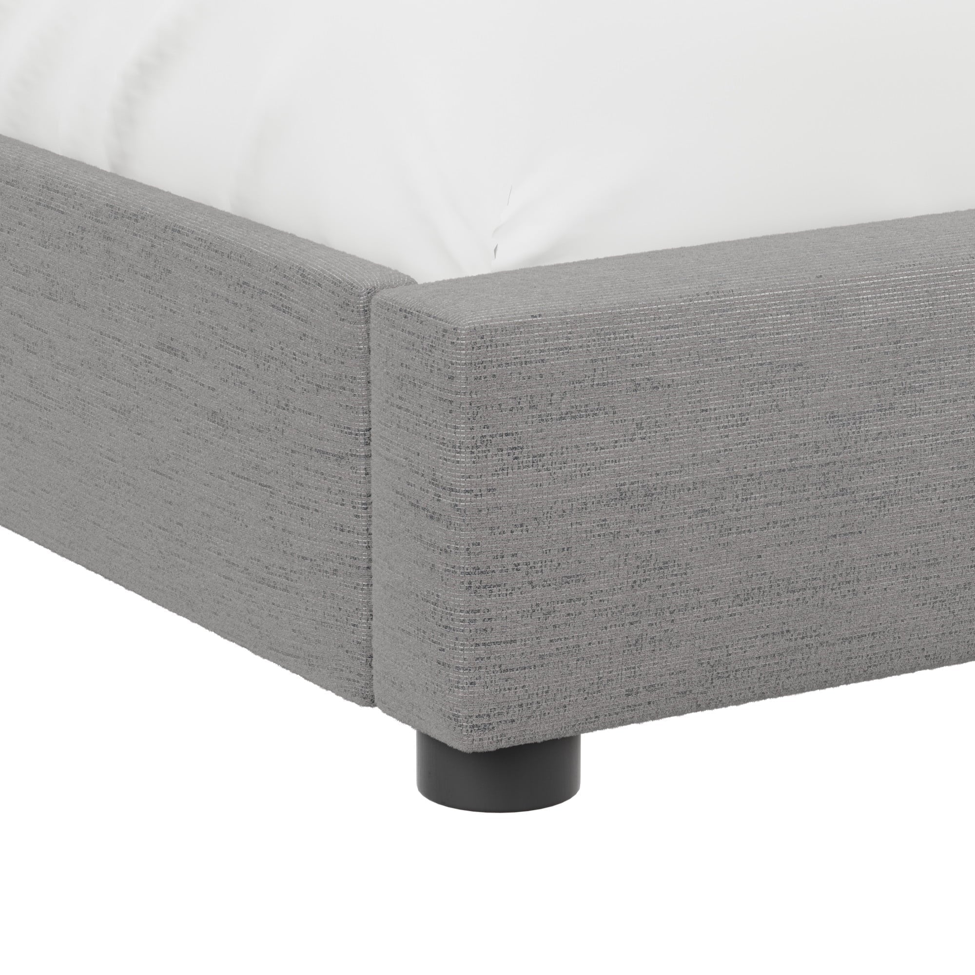 Hillsdale Arden Upholstered Pillow Queen Platform Bed, Nature Gray