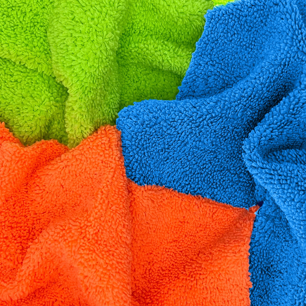 Auto Drive  Multi-Purpose Microfiber Cleaning Towels 10 Pack, Assorted Colors