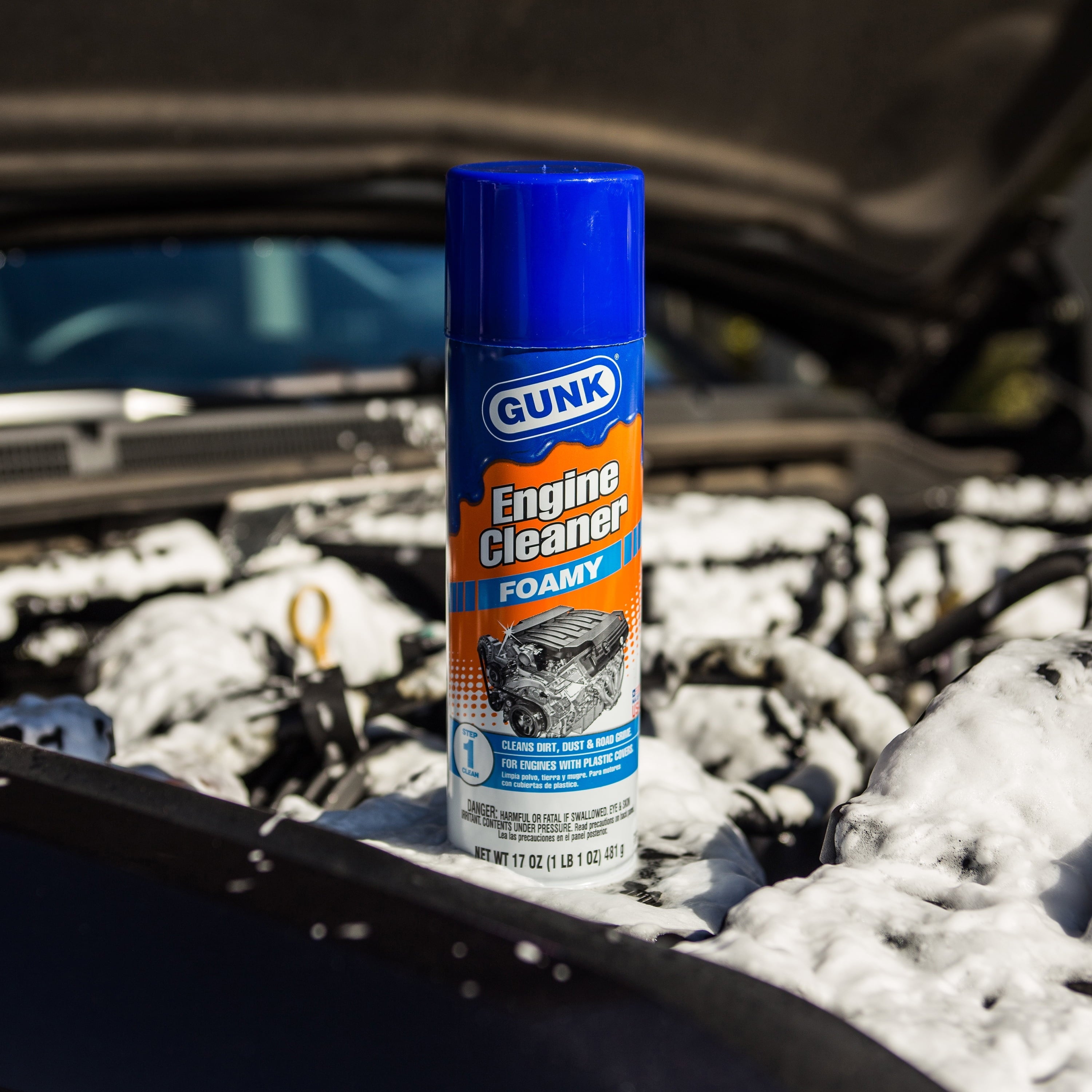 GUNK Foamy Engine Cleaner and Degreaser, 17 oz Aerosol