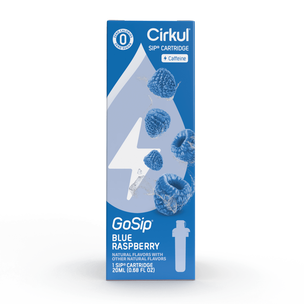 Cirkul GoSip Blue Raspberry Flavor Cartridge, Drink Mix, 1-Pack