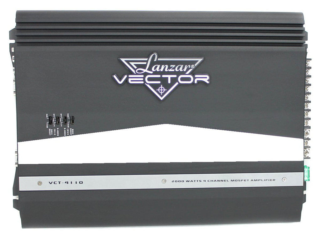 LANZAR VCT4110 2000W 4-Channel High Power MOSFET Car Audio Amplifier Amp