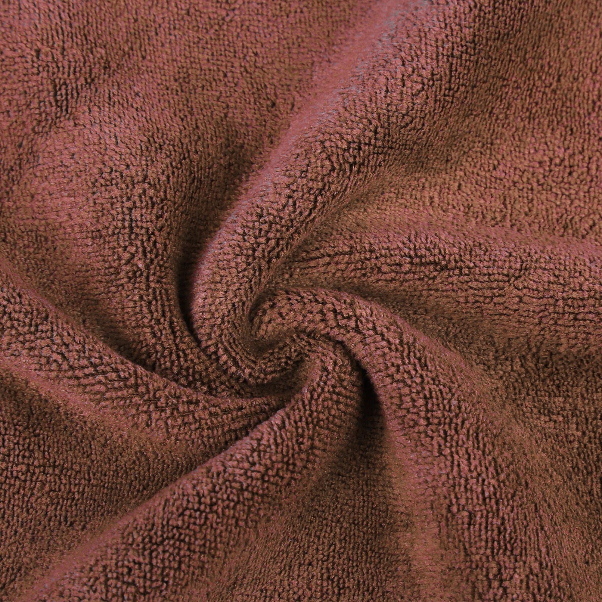 3pcs 400gsm Brown Microfiber Cleaning Cloth Absorbent Car Washing Towel 40 x 40cm
