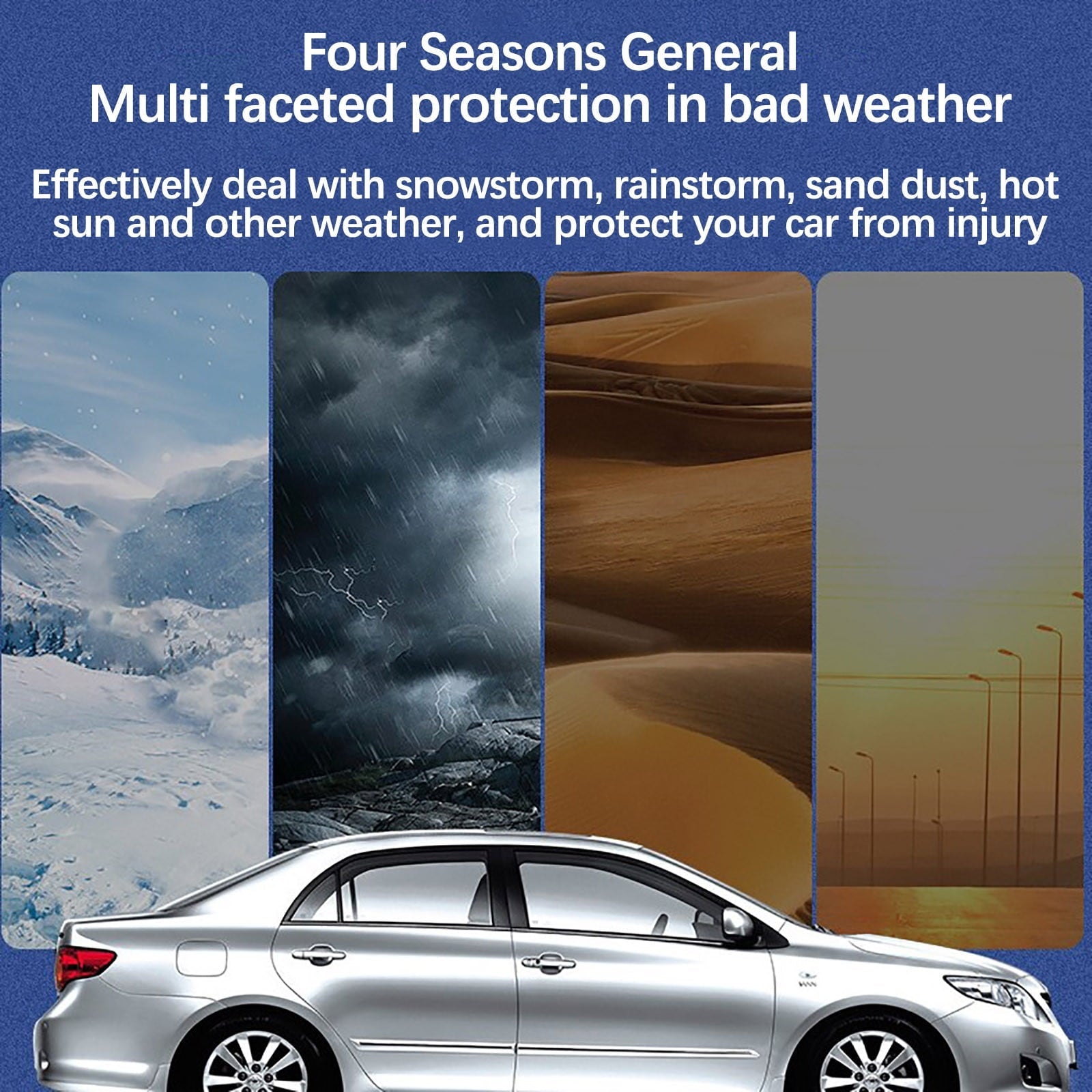 TUTUnaumb New Hot Sale Vehicle Mounted Winter Snow Proof Car Cover Snow Proof Car Clothes Windshield Cover Snow Proof Coverfor Home Household-White