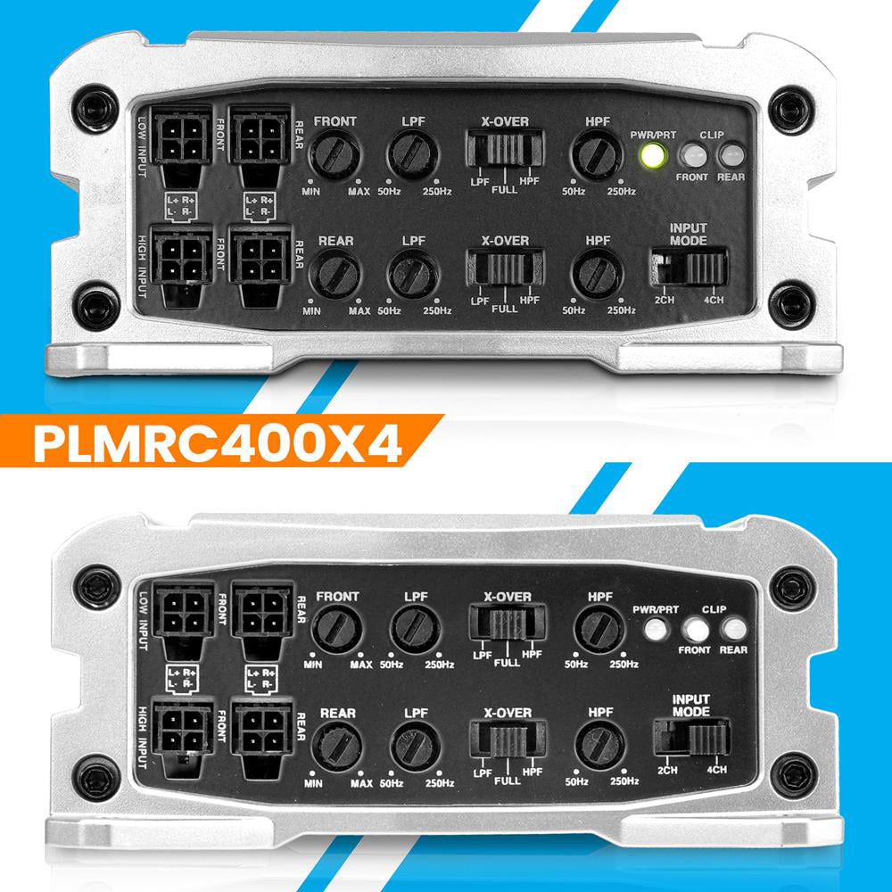 Pyle 4-Channel Weather-Resistant Audio Amplifier System - Class D Compact Designed Suit for Car