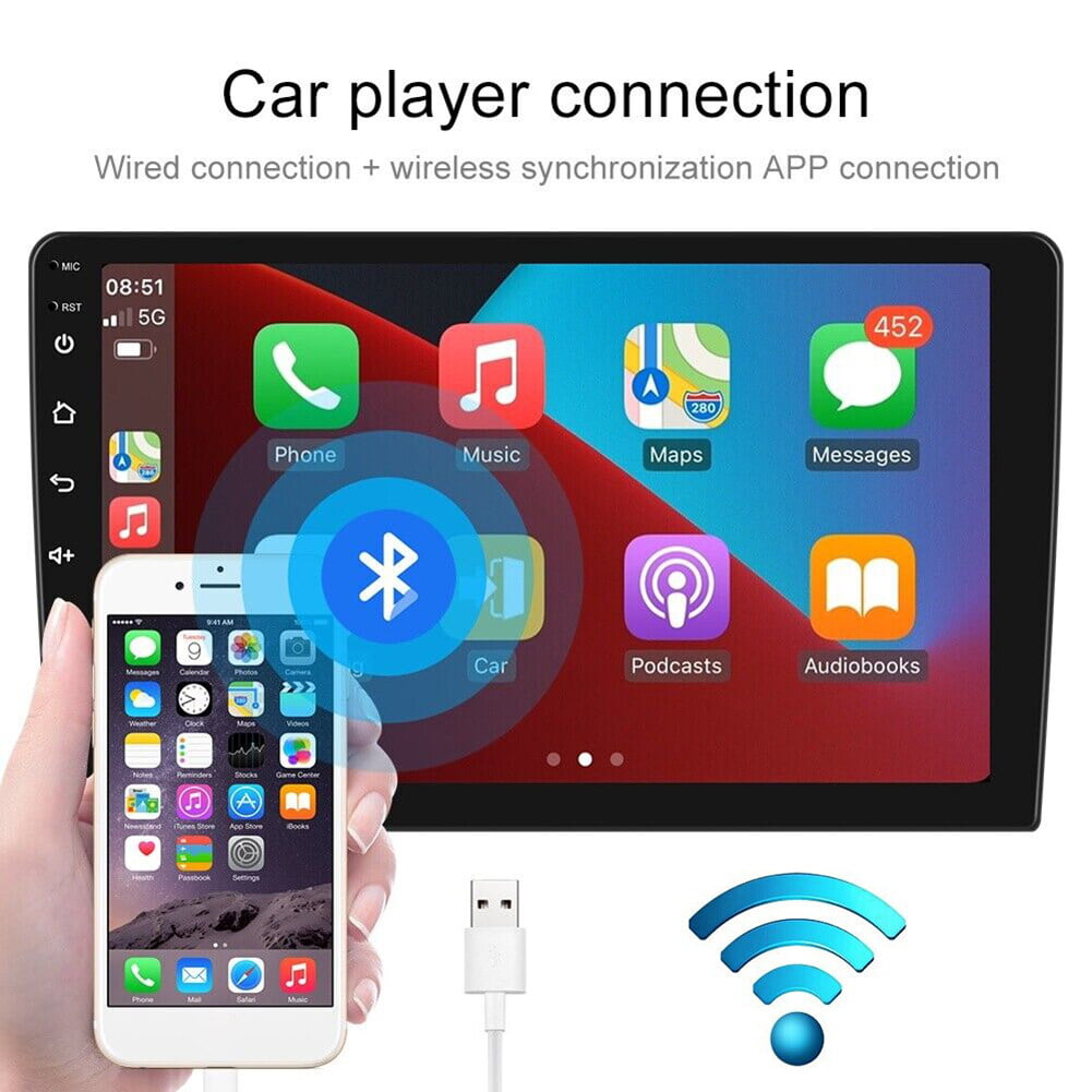 Car Stereo Radio for Honda Accord 8 2008-2013 10.1" Touch Screen Android 11 Video Player Support Wireless Carplay Android Auto WIFI GPS Navigation SWC Backup Camera 2+32G, Black