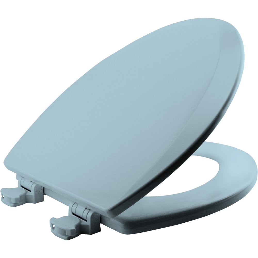 Bemis Elongated Enameled Wood Toilet Seat in White with Easy•Clean? Hinge