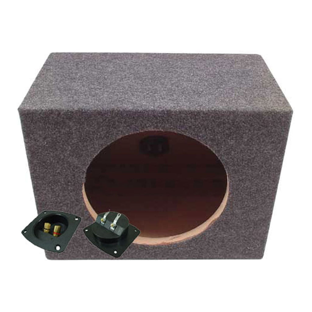 Car Audio Single 15" Sealed Subwoofer Rear Angle Sub Box Enclosure Speaker Audio