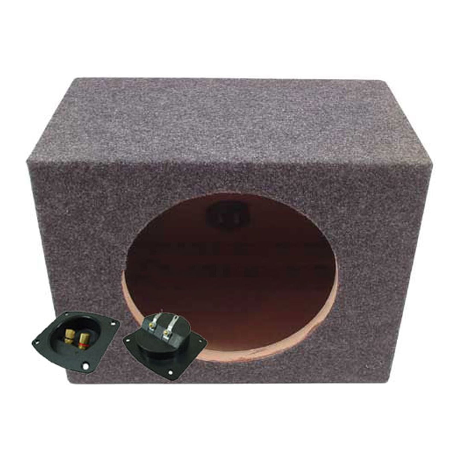 Car Audio Single 15" Sealed Subwoofer Rear Angle Sub Box Enclosure Speaker Audio