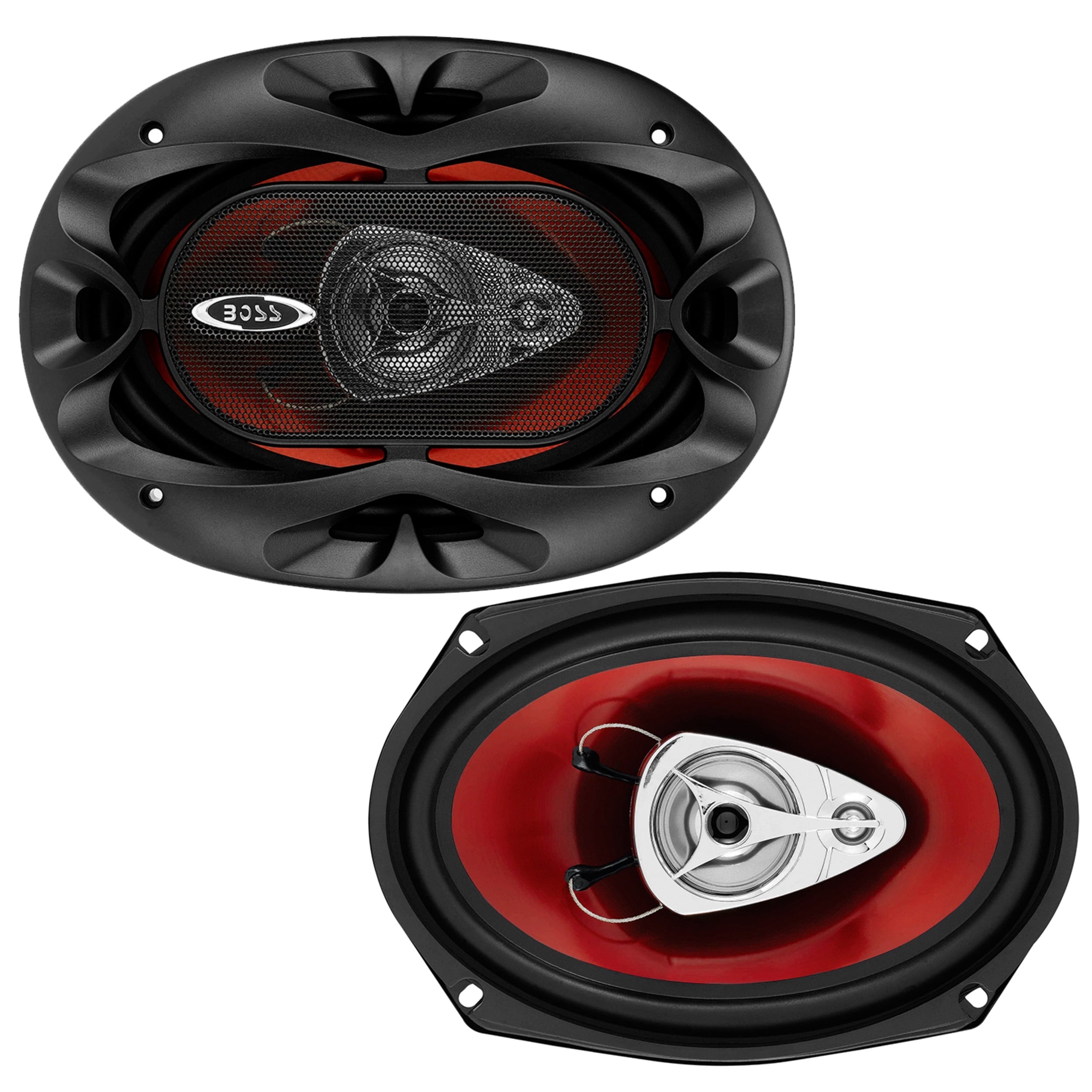 BOSS Audio Systems CH6930 Chaos Series 6 x 9 inch Car Stereo Door Speakers - 400 Watts Max, 3 Way, Full Range Audio, Tweeters, Coaxial, Sold in Pairs