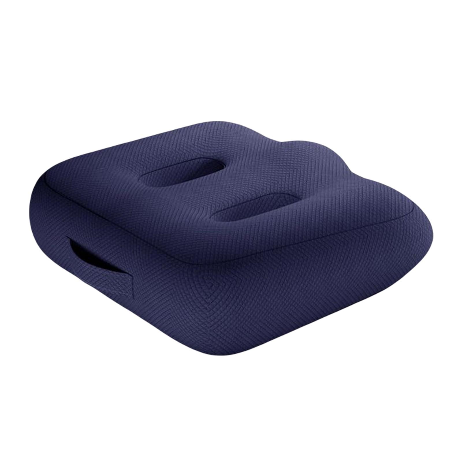 Adult Car booster Cushion, for Short Drivers People Office Chair Portable Comfortable Thickened Breathable Driving Auto Seat Pad ,Blue Style B