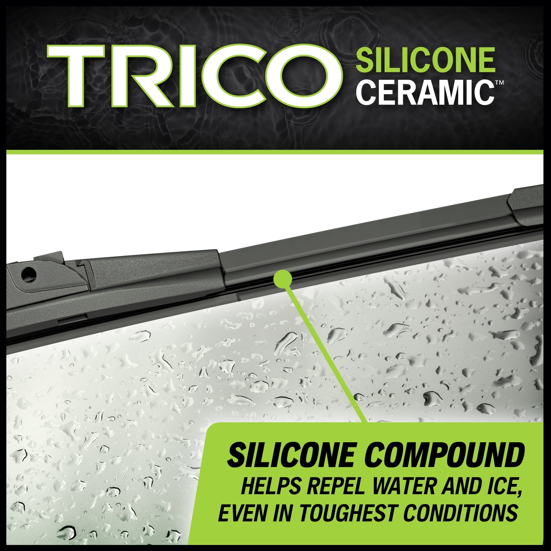 TRICO 17" Super Premium Silicone Ceramic™ Replacement Windshield Wiper Blade (90-170)