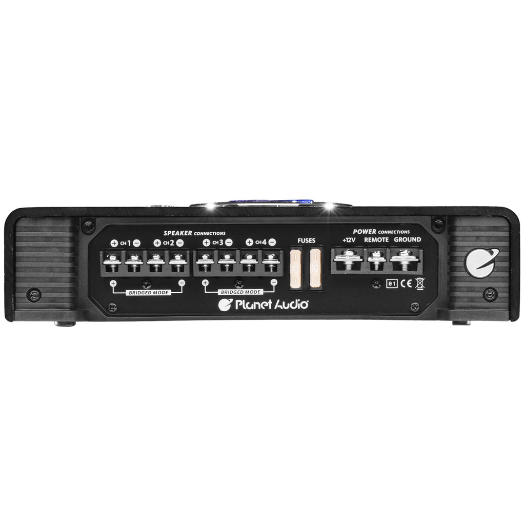 Planet Audio AC1600.4 1600W 4 Channel Car Amplifier Power Amp+Remote AC16004