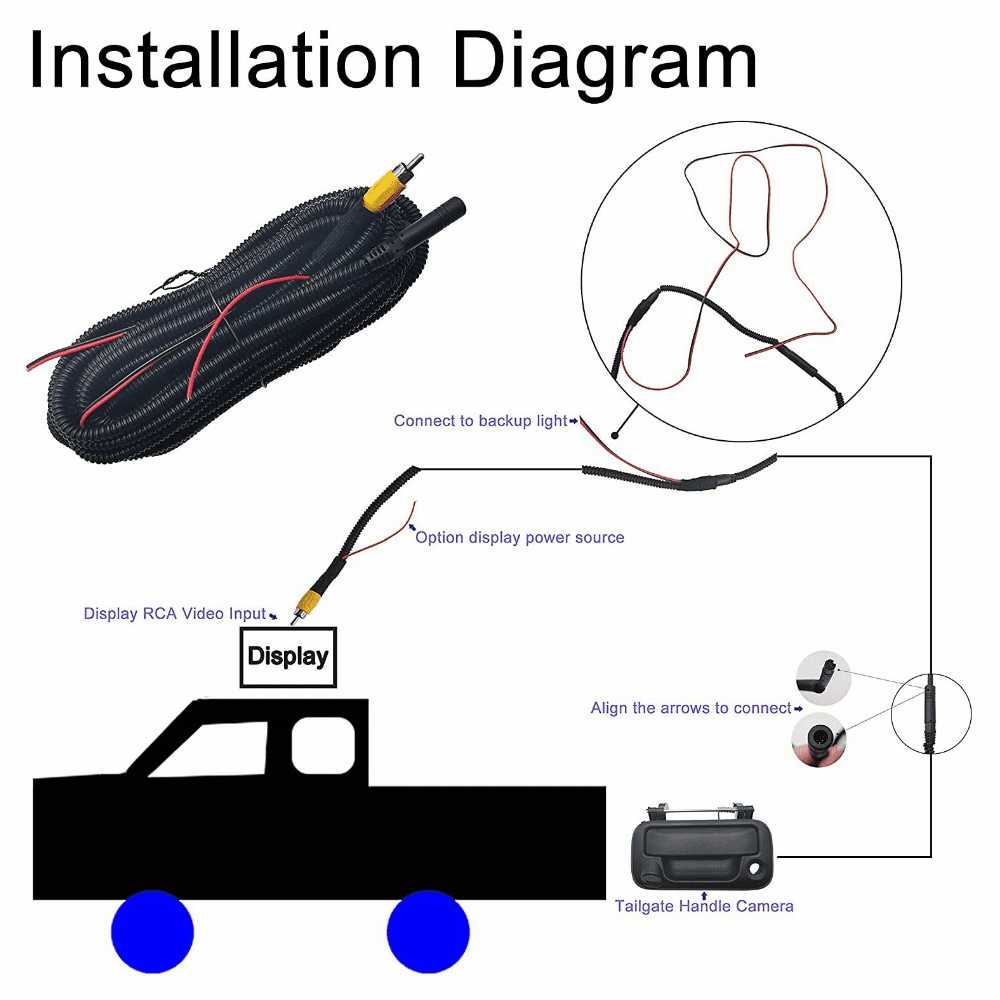 For 2004-2014 Ford F150 Trucks Tailgate Handle Mount Backup Rear View Camera US