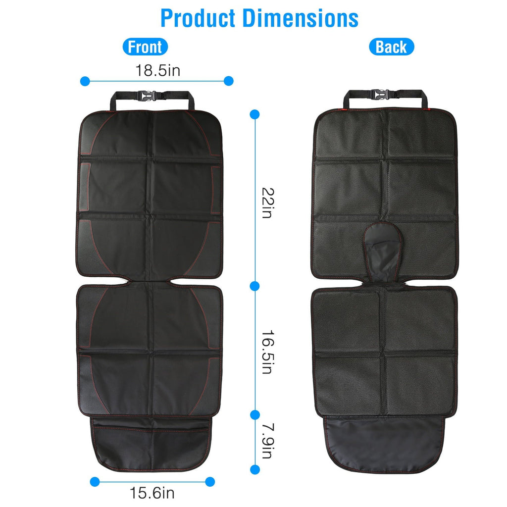 iMountek 2 Packs Protector with Thick Padding Protector Car Seat Car Seat Pad Car Seat Cushion