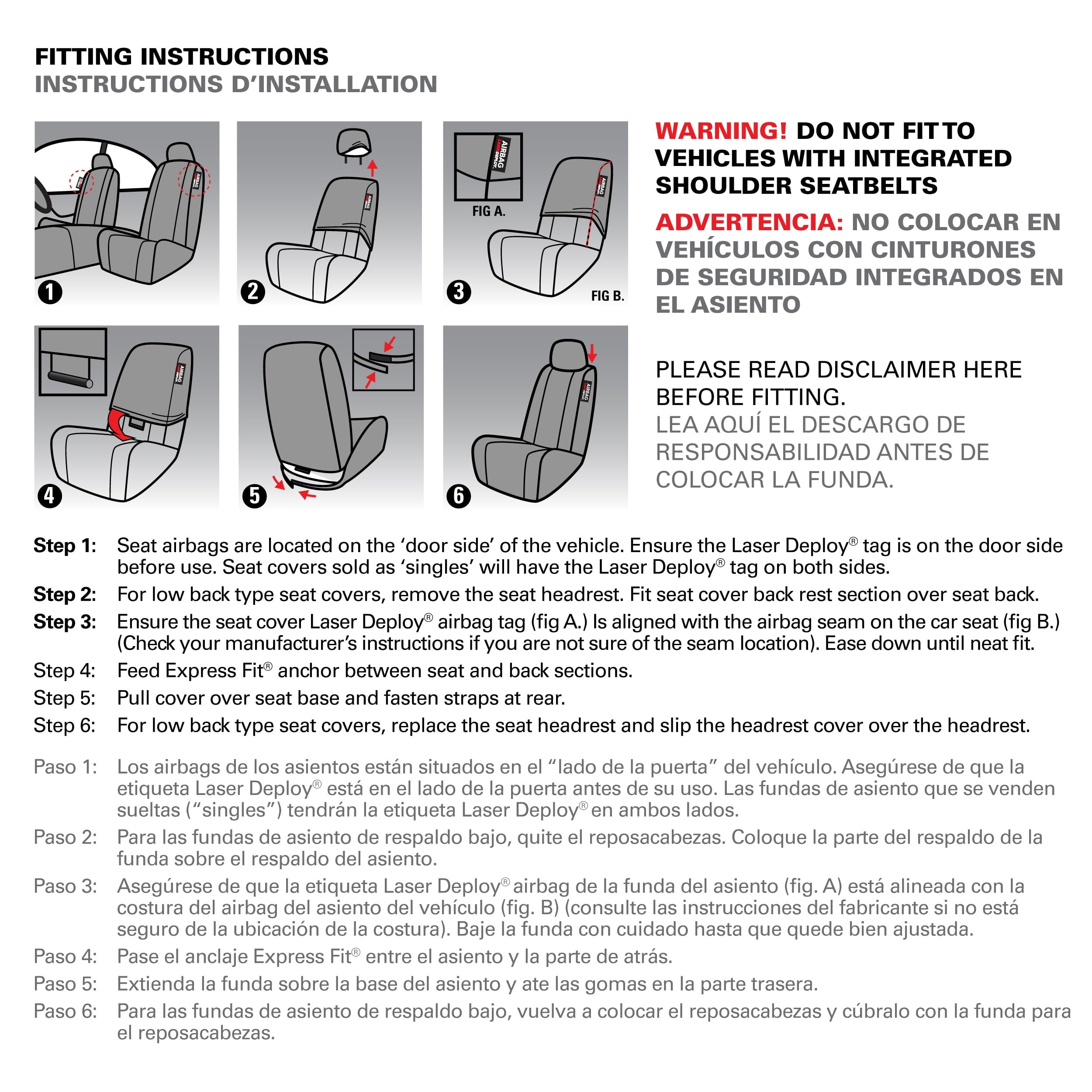 Genuine Dickies 2 Piece Sorrento Car Seat Covers, Gray