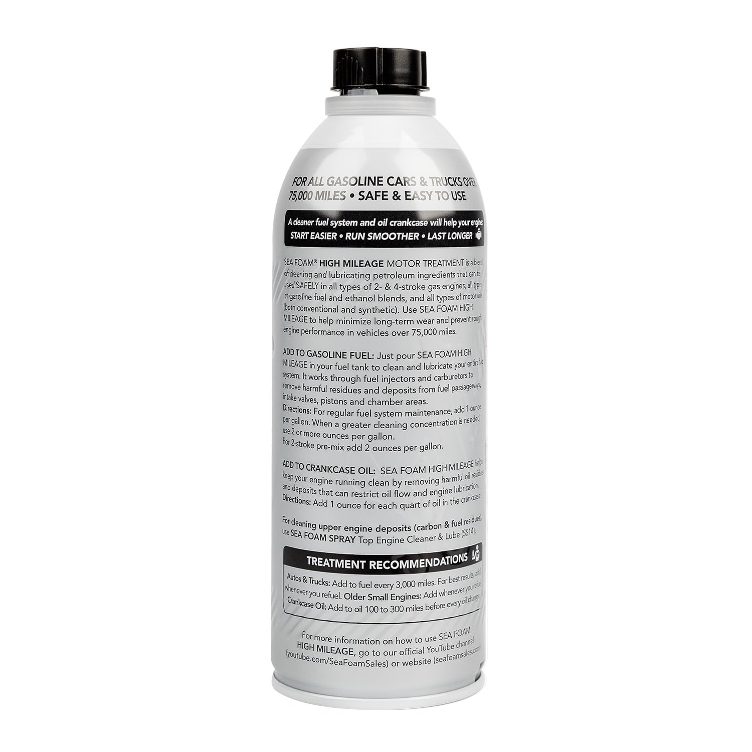 Sea Foam High Mileage Motor Treatment Additive, 16 oz