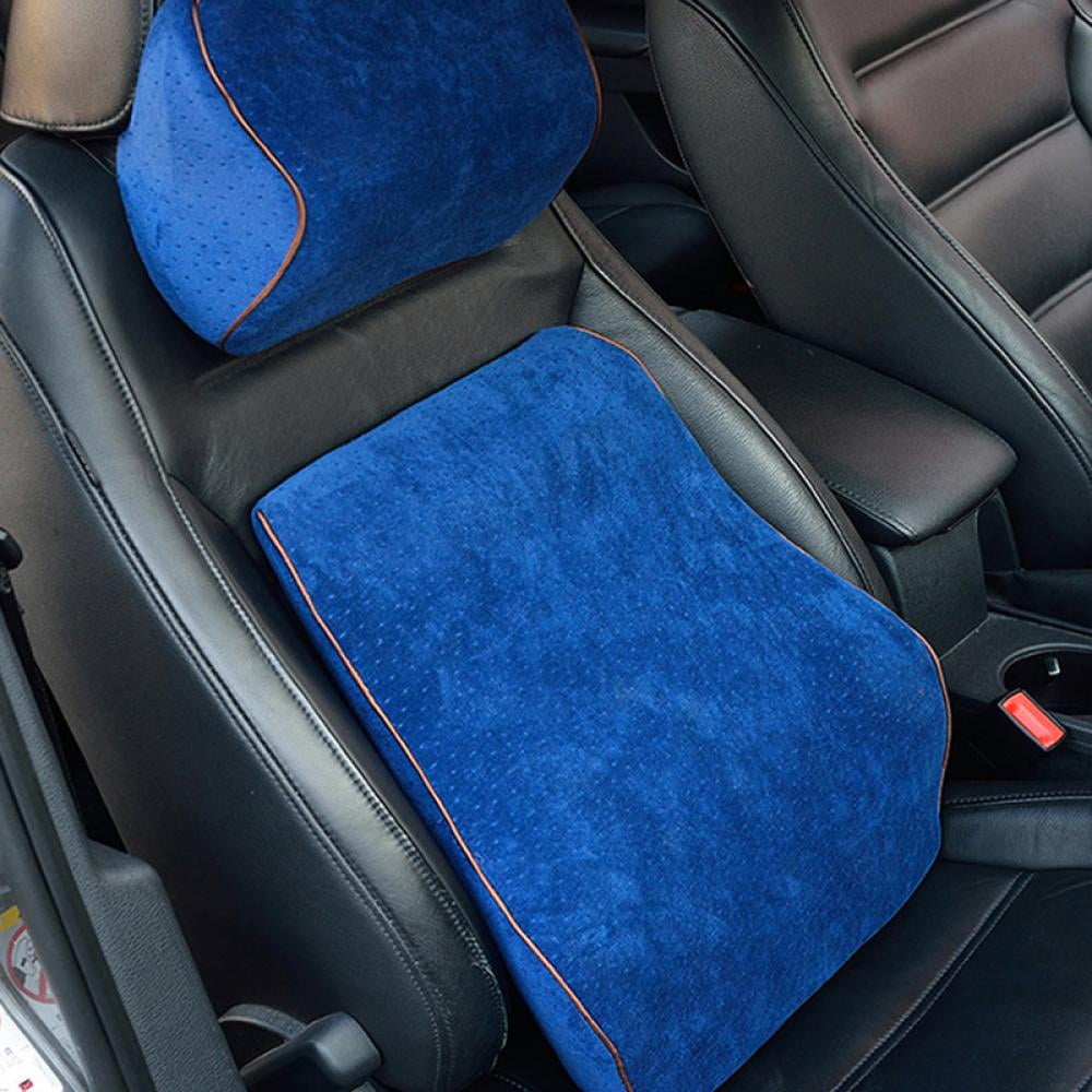 Seat Memory Foam Seat Cushion Pain Relief Lumbar Back Support Pillow Car for Home Car Office Chair Pad Mat