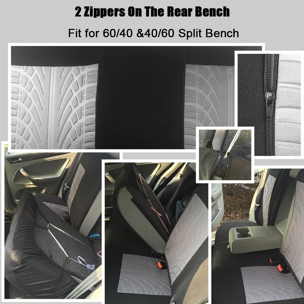 9Pcs/4Pcs/2Pcs Universal Car Seat Covers Full Set Waterproof Car Seat Protector Cushions Front Rear Car Seat Covers Car Accessories Four Seasons Fit for Auto Truck Van