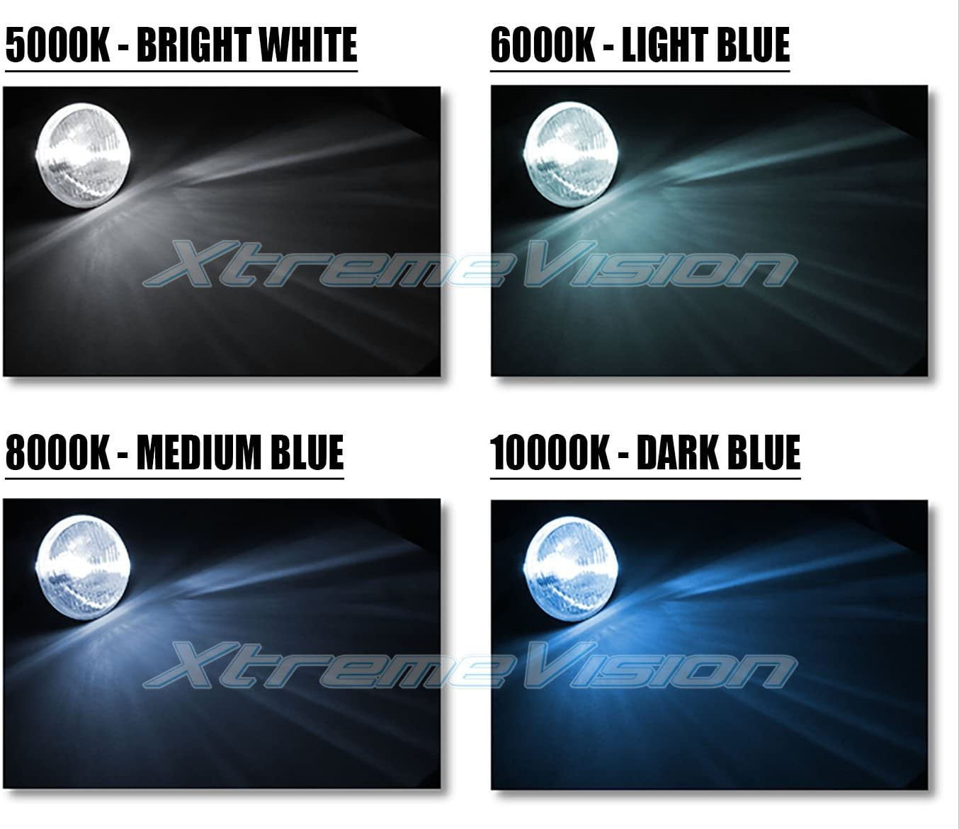 XtremeVision 35W AC Xenon HID Bundle with Slim AC Ballast 1 Pair and 9012 5000K - 5K Bright White Xenon Bulbs 1 Pair