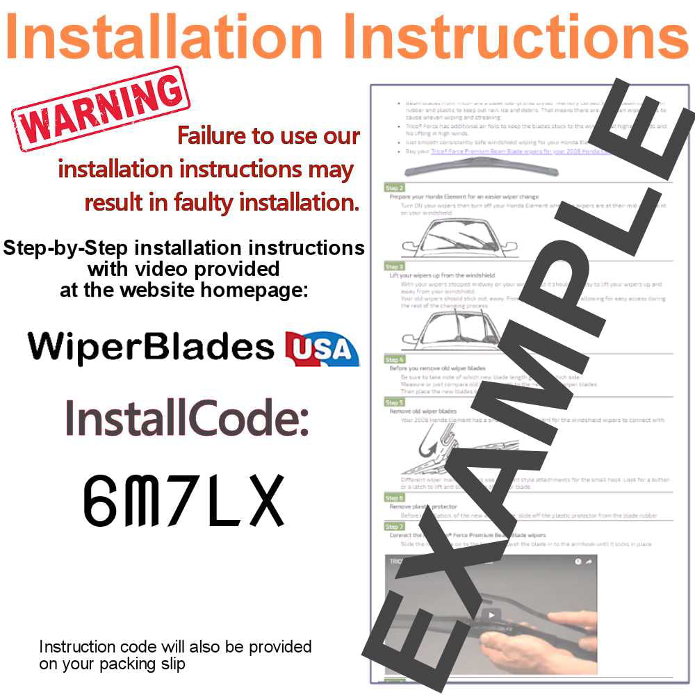 2006 Hyundai Tucson Beam Wiper Blades Wipers WBUSA (Set of 2)