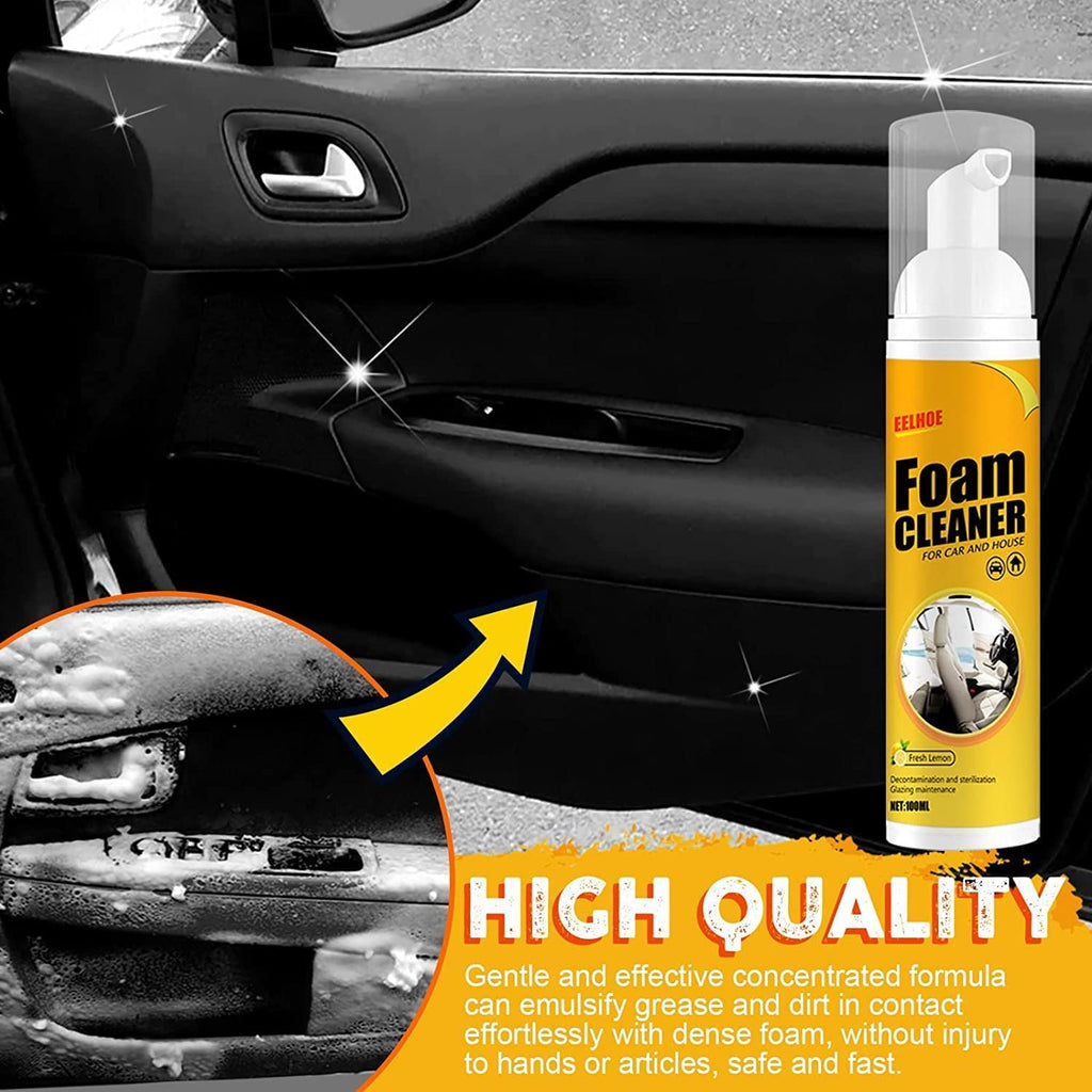Car Magic Foam Cleaner, Foam Cleaner for Car, Foam Cleaner All Purpose, Neat Freakz Multi-Purpose Foam Cleaner, Powerful Stain Removal Kit (100ml, 3pcs)