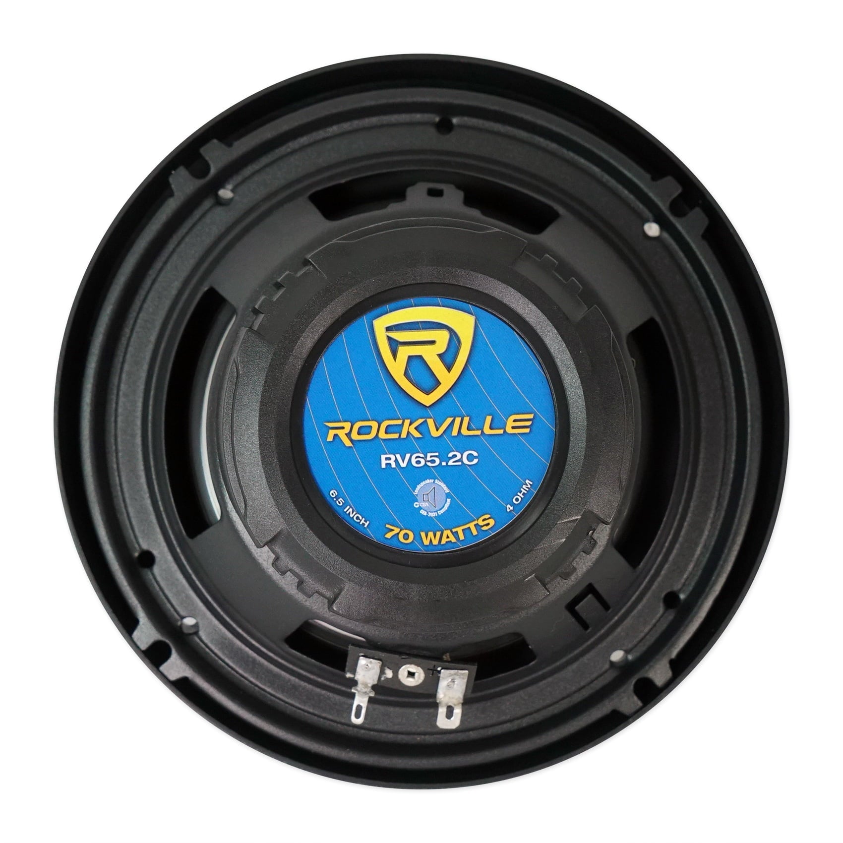 Pair Rockville RV65.2C 6.5" Component Speakers+6.5" Coaxial+4-Ch Amplifier+Wires