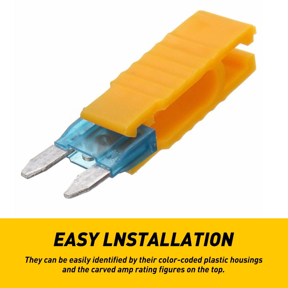 220Pc Car Fuses Assortment Kit Standard & Mini Size (2A/3A/5A/7.5A/10A/15A/ 20A/25A/30A/35A) , Replacement Fuses for Car/RV/Truck/Motorcycle/Boat