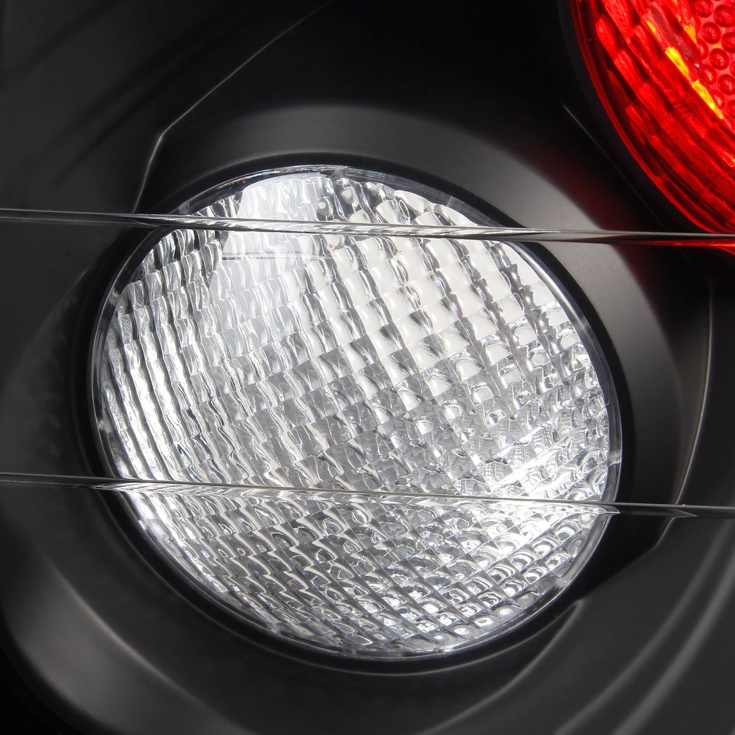 Fits 96-98 Ford Mustang Sport Coupe Black Tail Brake Lights Lamp Pair Left+Right