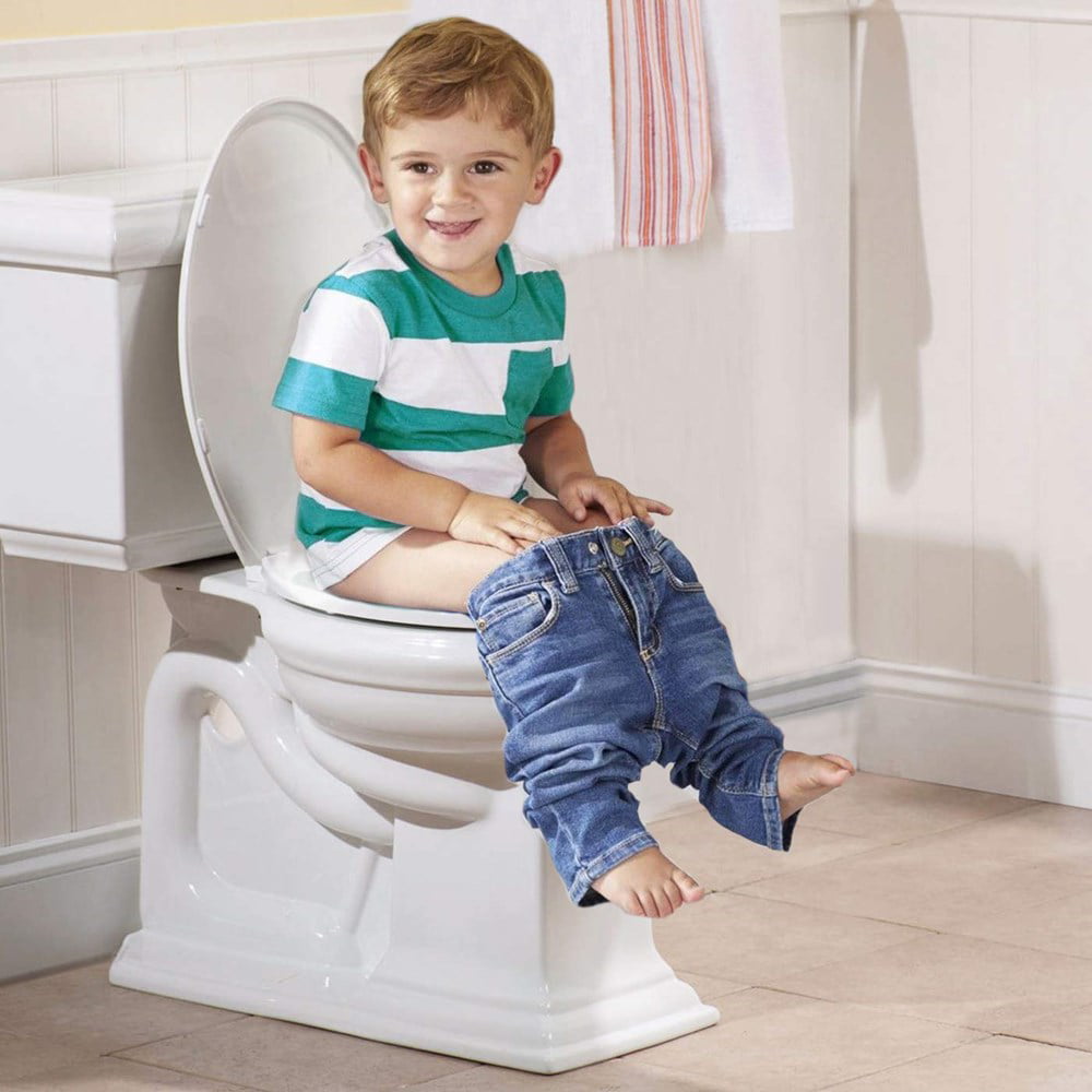 UMIEN Potty Training Seat Ideal 2 in 1 Toilet Seat For Toddlers & Adults– Space Saving Solution For Kids Potty Training Easy To Install Convertible Toilet Seat, (Elongated)