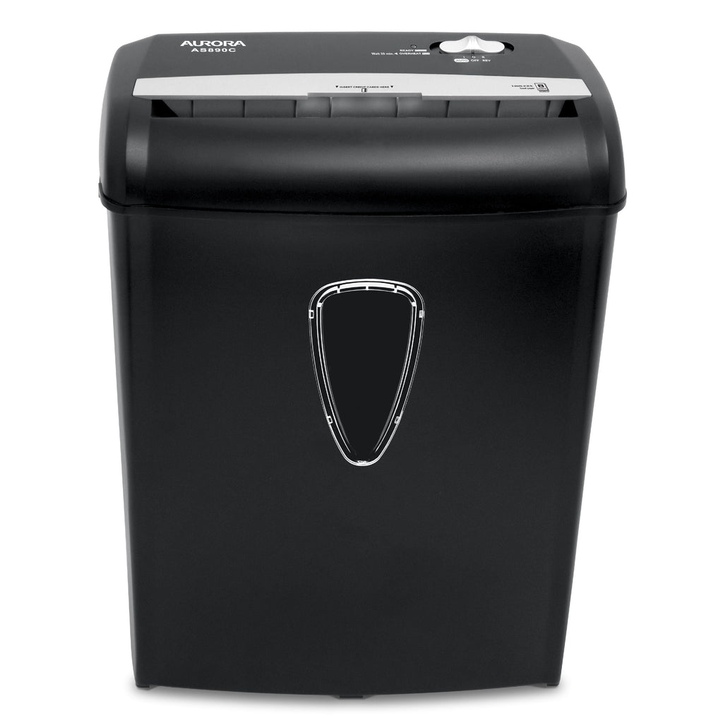 Aurora GB 8-Sheet Cross-Cut Paper Shredder, Black