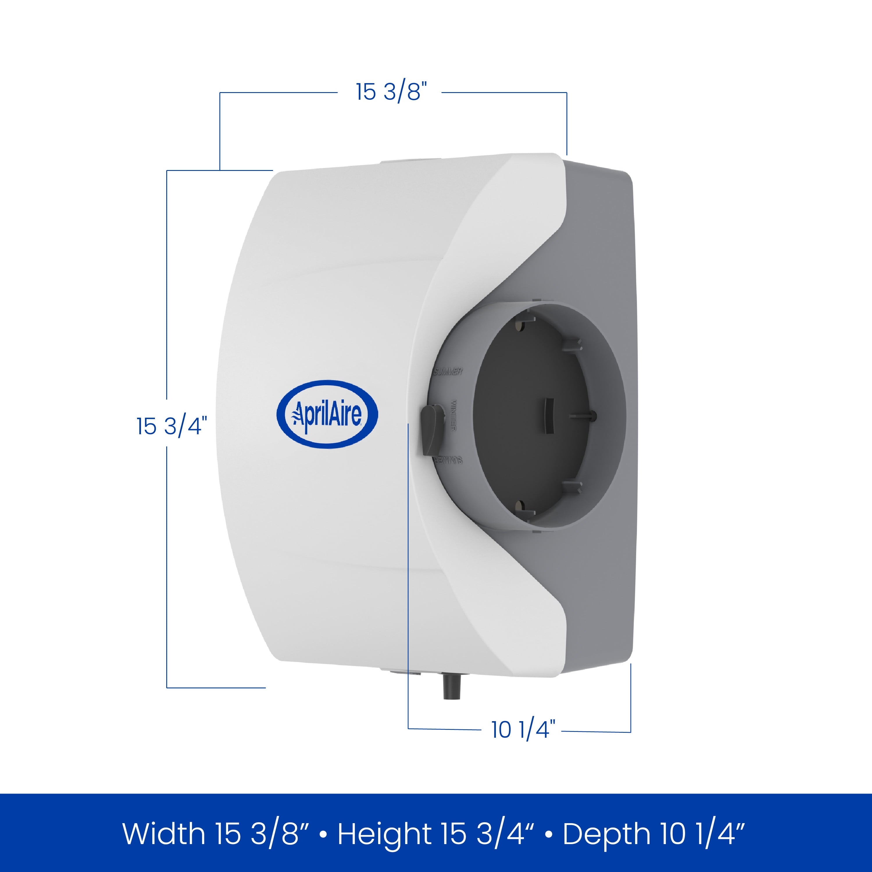 AprilAire 600M Whole-House Humidifier - Manual - Large Capacity Water Saver Furnace Humidifier for Homes up to 4,000 Sq. Ft.