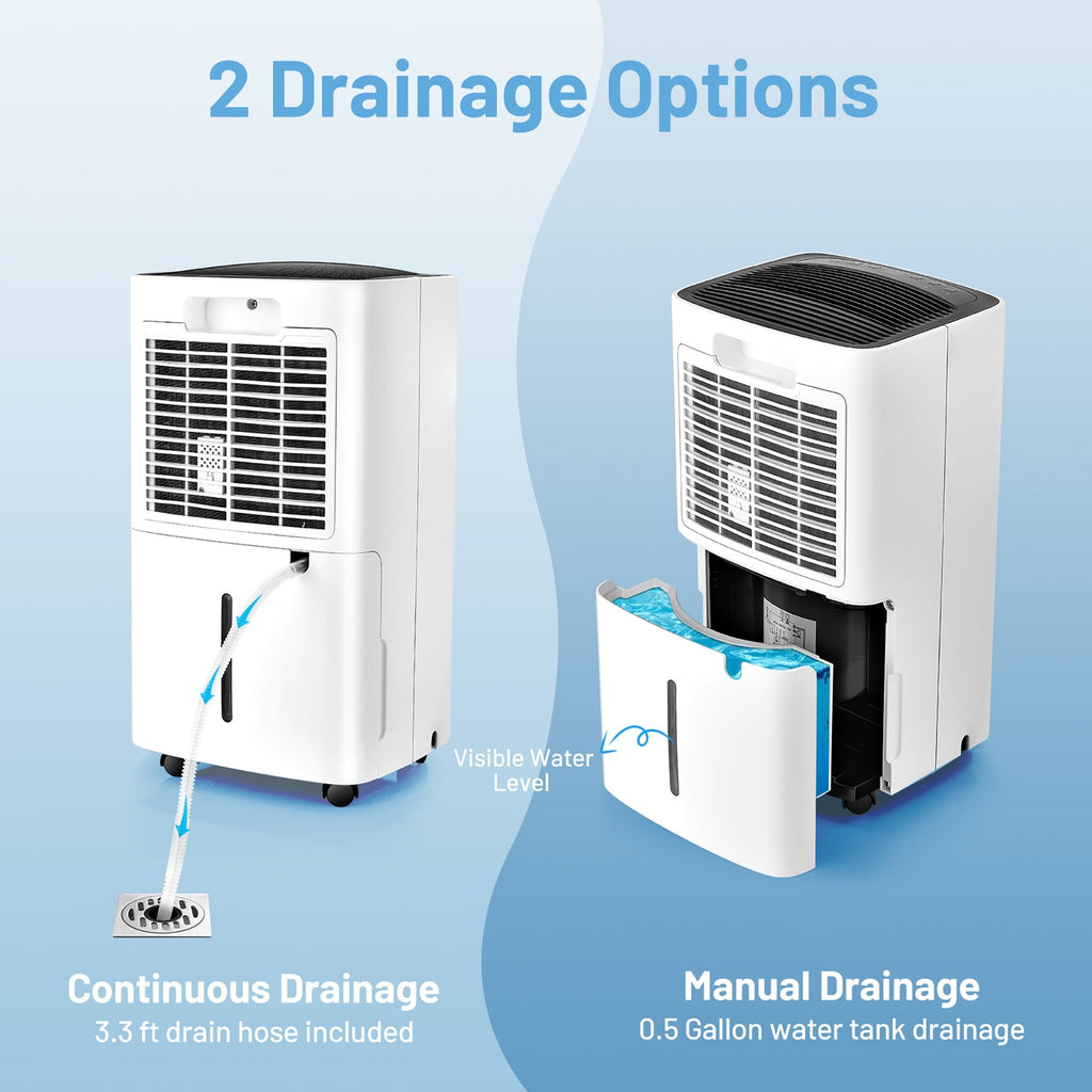 Costway 1500 Sq. Ft Portable 24 Pints Dehumidifier For Medium To Large Spaces