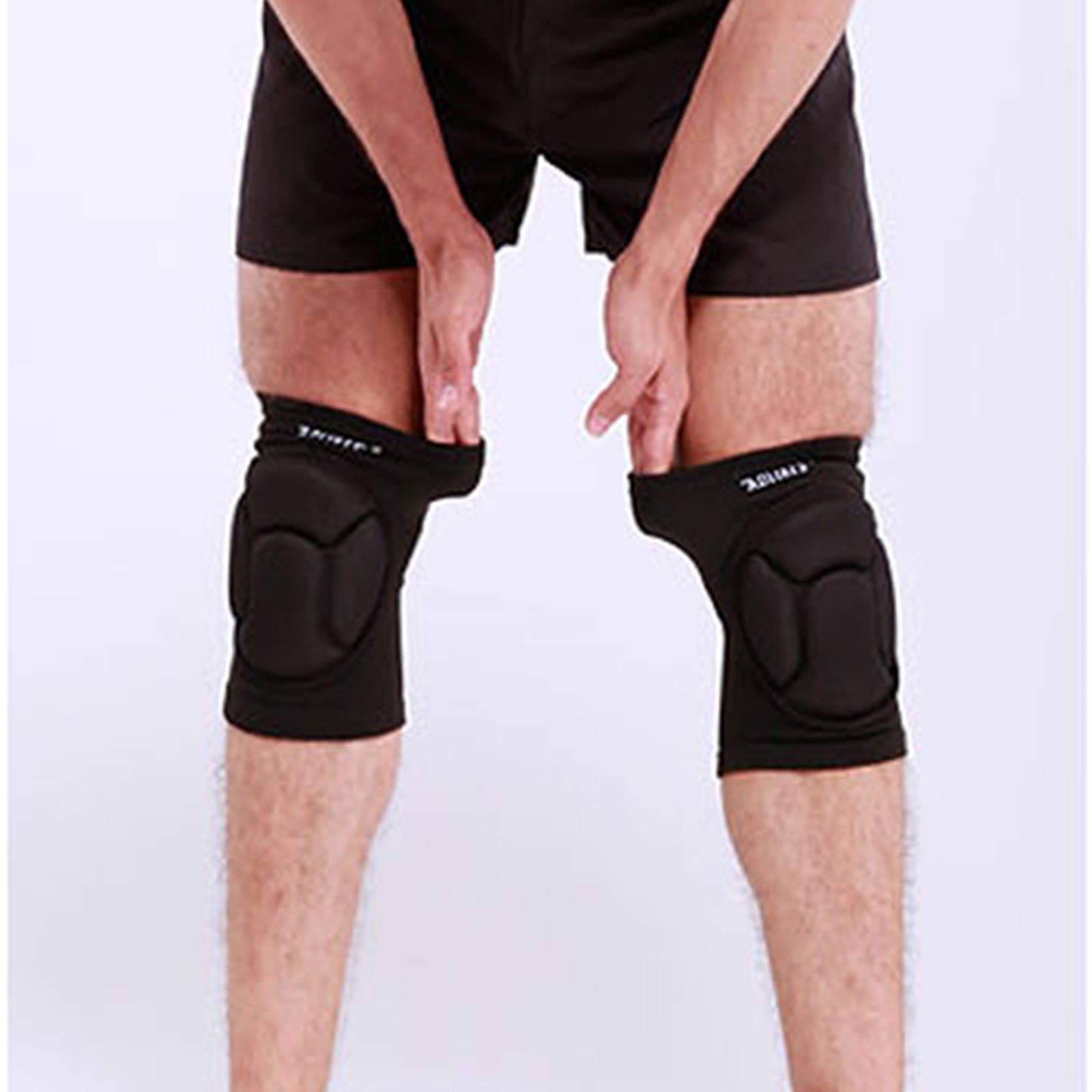Adult Sponge Knee Pads Protector Gear Volleyball Mountain Bike Skate Football Wrestling Hiking Shockproof Pad Support Brace Guard Elbo