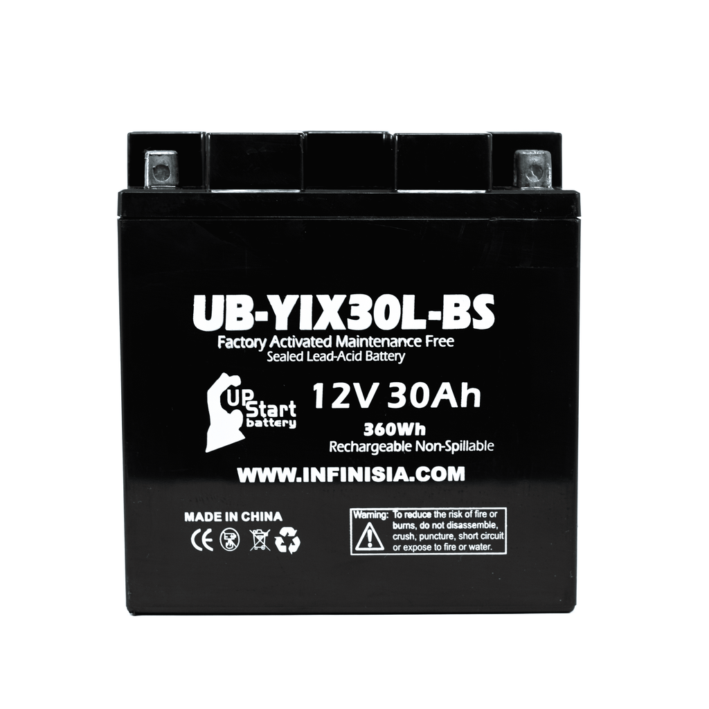 UB-YIX30L-BS Battery Replacement for 2012 Polaris RZR 900 CC UTV - Factory Activated, Maintenance Free, Motorcycle Battery - 12V, 30AH, UpStart Battery Brand