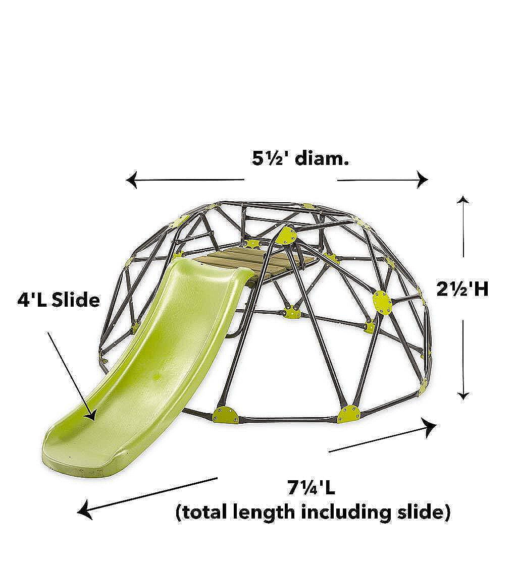 Kids Outdoor Climbing Play Dome with Slide - Backyard Play