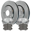 AutoShack Front Brake Calipers Ceramic Pads Rotors Kit Driver and Passenger Side Replacement for 2008-2012 Dodge Grand Caravan 2008-2012 Chrysler Town & Country 2009-2010 VW Routan 2012 Ram C/V V6 FWD