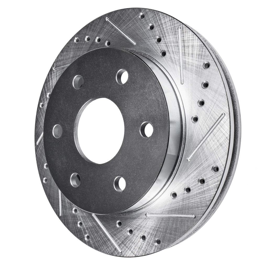 Detroit Axle - Brake Rotors for 12-20 Ford F-150 Drilled & Slotted Brakes Rotors 2012 2013 2014 2015 2016 2017 2018 2019 2020 Replacement: 13.78'' Front Rotor and 13.7'' Rear Rotor 6 Lug