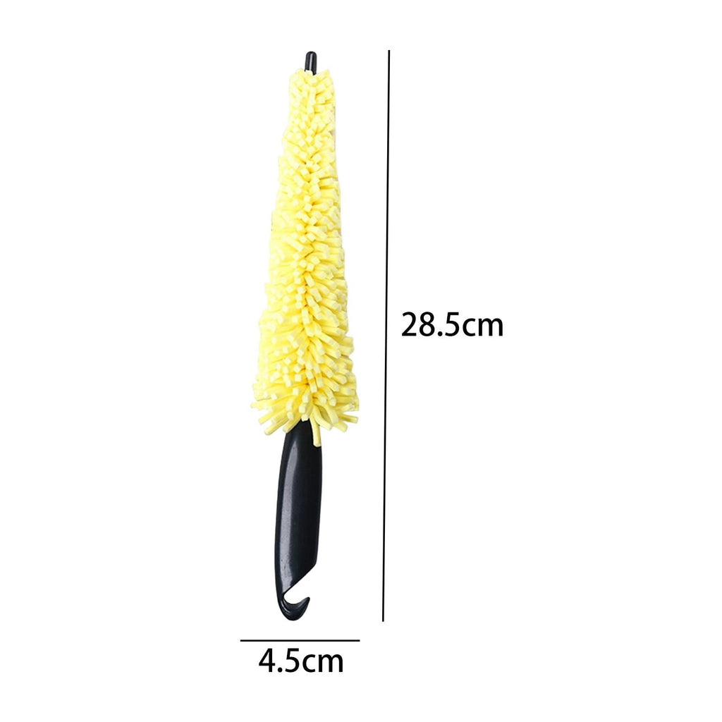 Car Wheel Tire Rim Brush, Rim Scrubber Supplies Cleaner Car Wash Equipment Cleaning Tools Duster Car Accessories for SUV Car Motorcycle