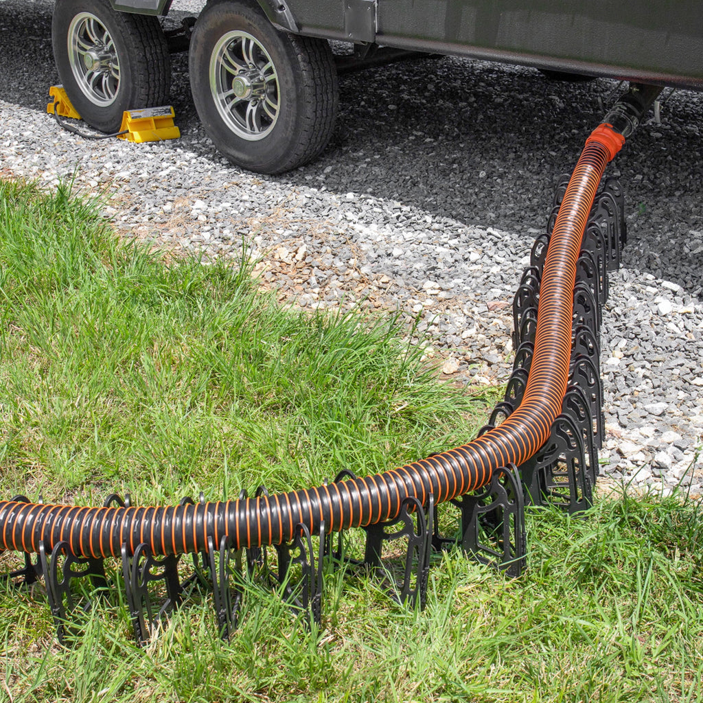 Camco Sidewinder Camper/RV Sewer Hose Support | Plastic, Multicolor, 20-Foot (43051)