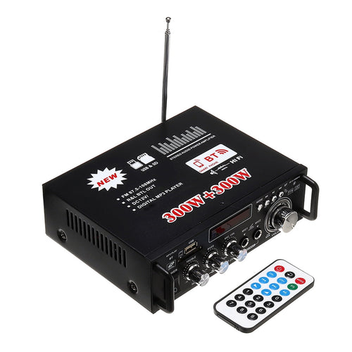 600W 4-16Ohm Amplifier with bluetooth LCD Digital Display Stereo Audio HiFi Amp MP3/USB/SD Car / Home / Theater