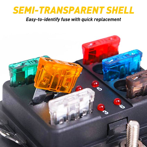 220Pc Car Fuses Assortment Kit Standard & Mini Size (2A/3A/5A/7.5A/10A/15A/ 20A/25A/30A/35A) , Replacement Fuses for Car/RV/Truck/Motorcycle/Boat
