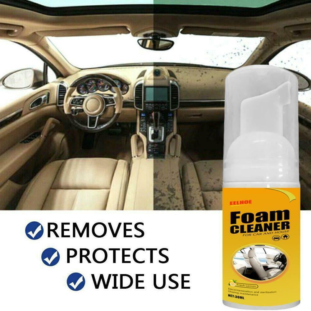30ML Car Cleaner Foam Wax Shampoo Sofa Seat Upholstery Carpet Dry Stain Remover