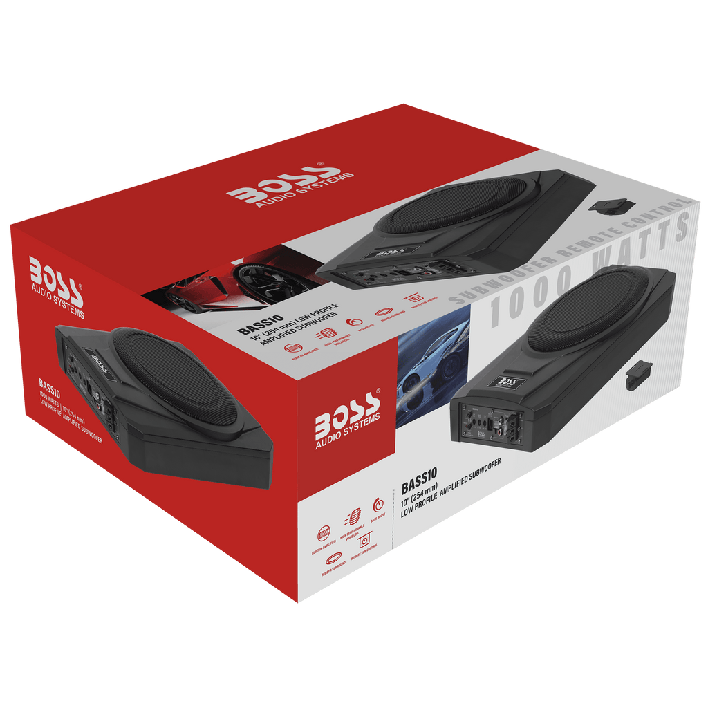BOSS Audio Systems BASS10 Amplified 10” Car | Certified Refurbished
