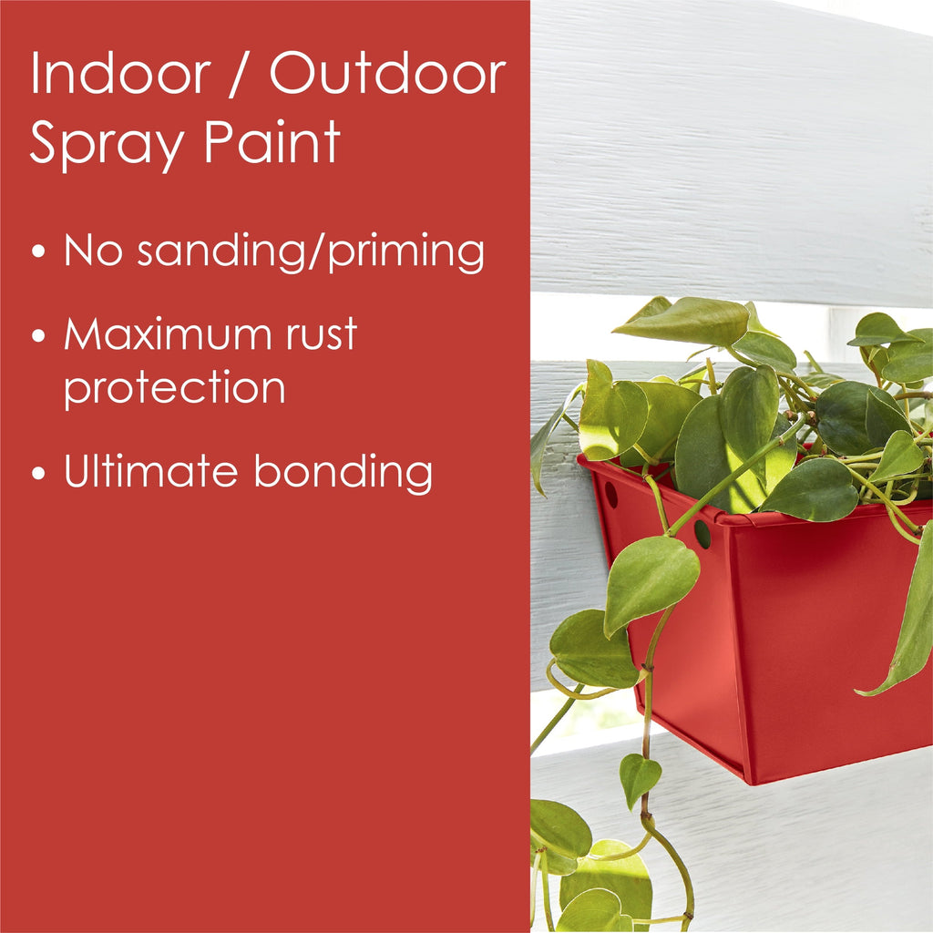 Krylon Fusion All-In-One Spray Paint, Matte, Fire Red, 12 oz.