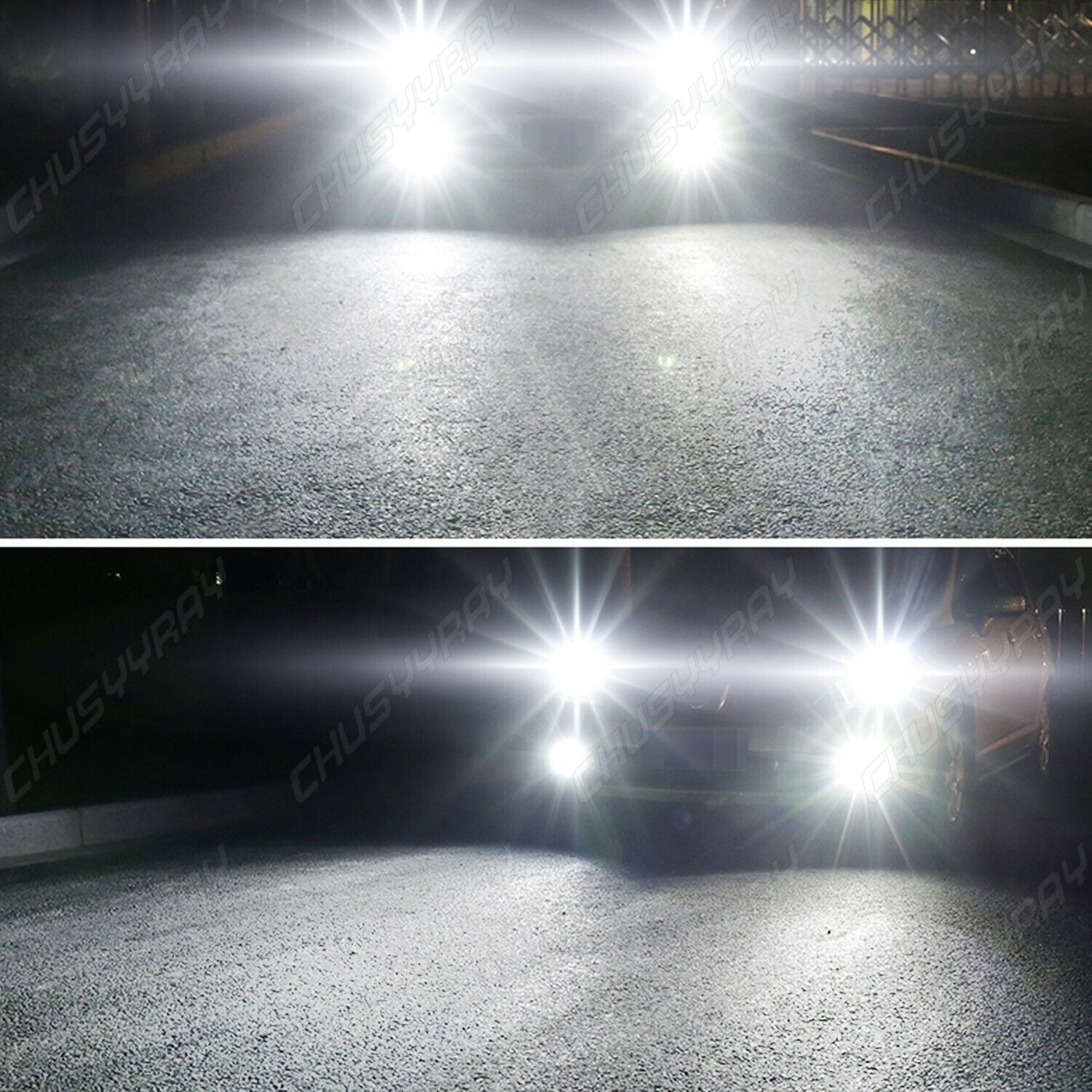 For Hummer H3 2006 2007 2008-2010 LED Headlight Hi/Lo+Fog Light Bulbs Combo Kit