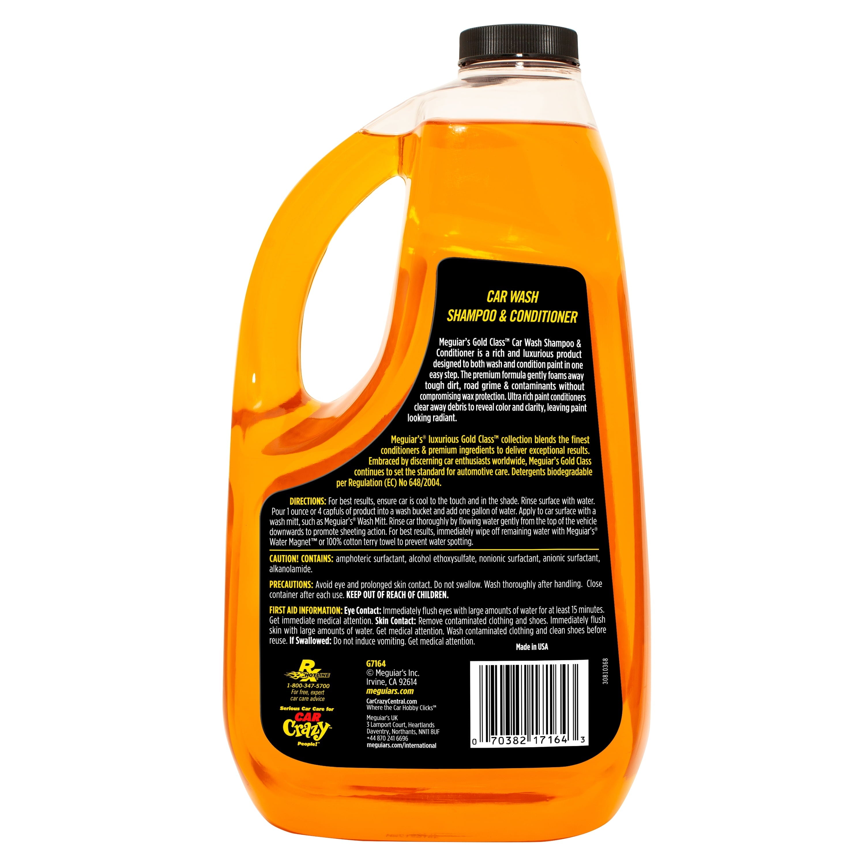 Meguiar's G7164 Gold Class Car Wash Shampoo & Conditioner - 64 oz.